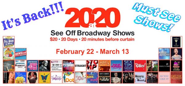 Off Broadway Alliance’s 20at20 is Back!