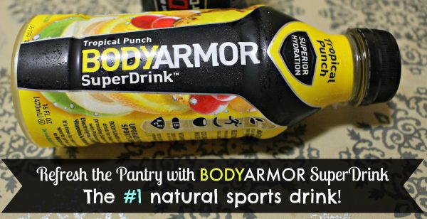 Refresh the Pantry with BODYARMOR SuperDrink, the #1 natural sports drink! #Coupon