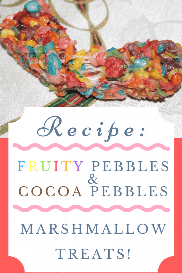 Recipe: Fruity & Cocoa Pebbles Marshmallow Treats!