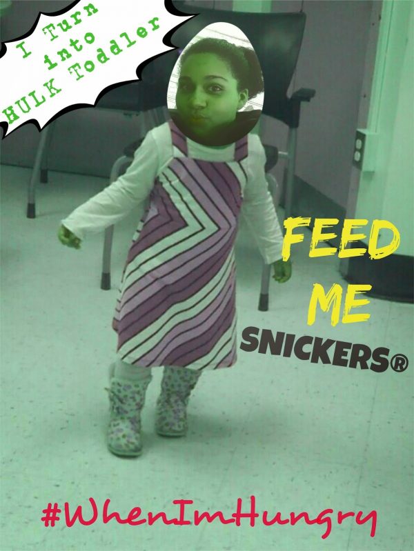 #WhenImHungry, I turn into Hulk Toddler!
