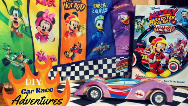 Design a Car & Wave Your Flag with MICKEY AND THE ROADSTER RACERS: START YOUR ENGINES DVD August 15th! #CarCrafts