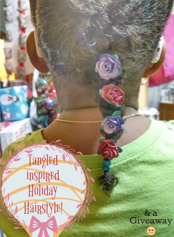 Tangled Inspired Hairstyle for the Holiday (& Giveaway!)