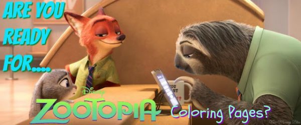 Disney’s Zootopia Coloring Pages!